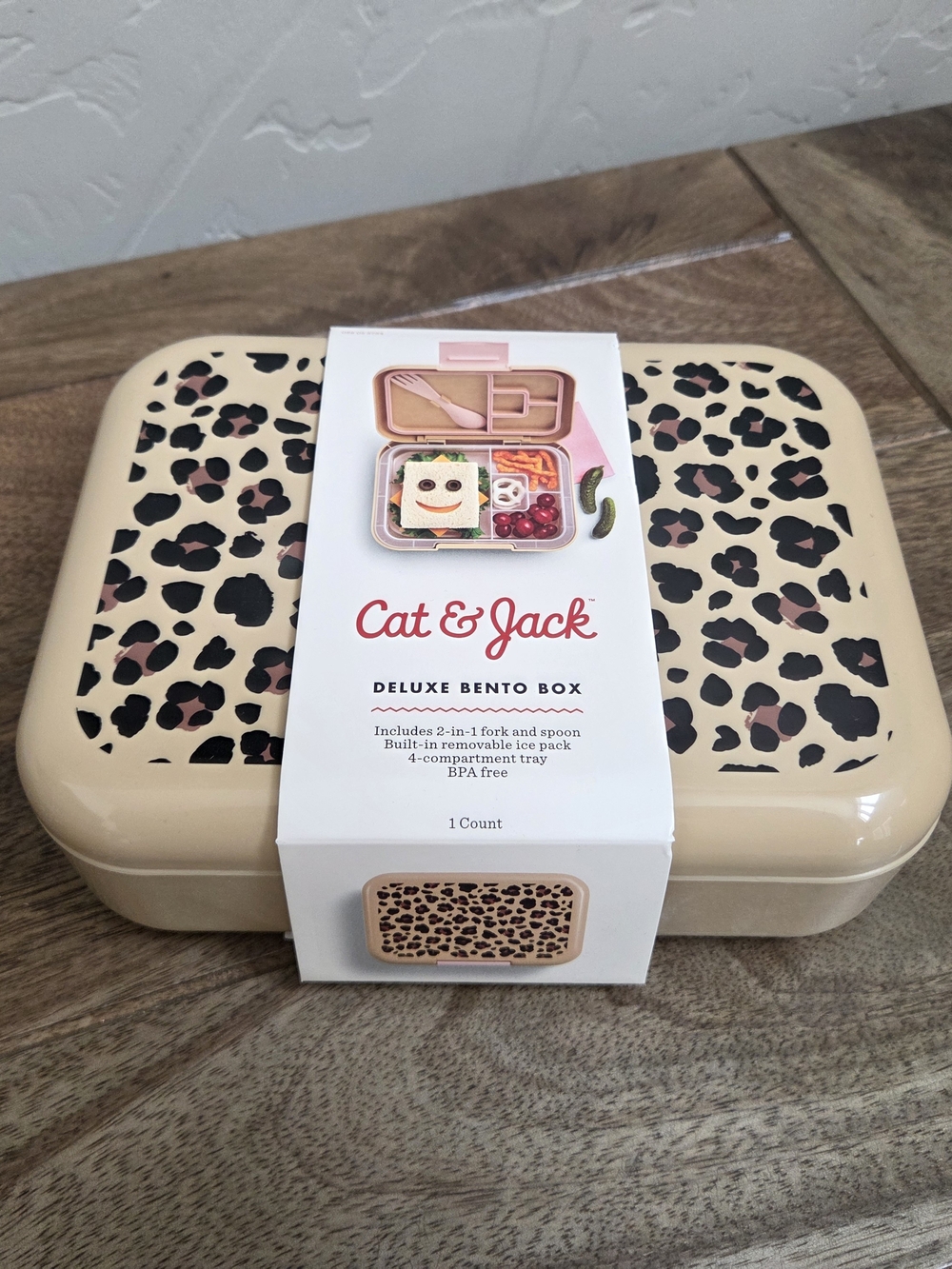 Cat & Jack Target Leopard Print Deluxe Bento Box